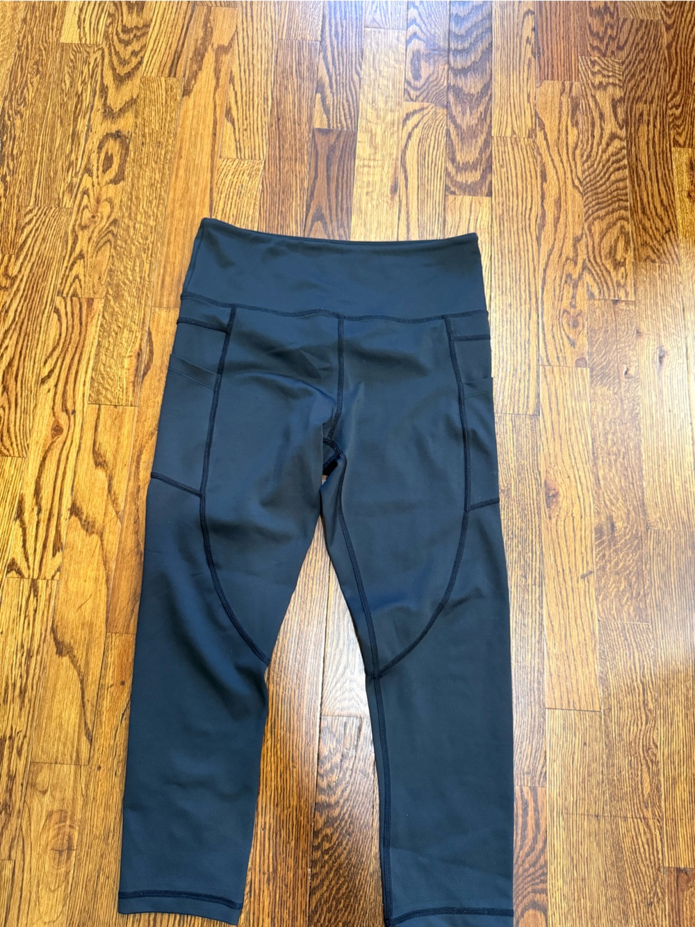 Black High-Waist Performance Crop Leggings - Women